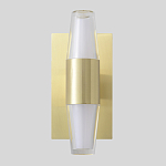 Бра с золотым основанием и прозрачным плафоном цилиндрической формы Golden Geometry варинант исполнения - 1 | Loft Concept в Краснодаре