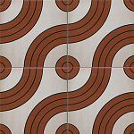 Дизайнерская плитка с узором Дорожки 2 варинант исполнения - 1 | Loft Concept в Краснодаре