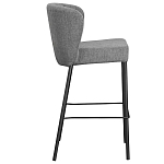 Стул барный серый с широкой закругленной спинкой Bar Chair Gray варинант исполнения - 1 | Loft Concept в Краснодаре