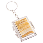 Зеркало брелок складное двухстороннее из натурального камня Оникс Silver Stone Mirrors варинант исполнения - 1 | Loft Concept в Краснодаре