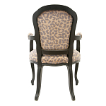 Полукресло с мягкой обивкой из льна на 4-х ножках из массива березы Gladys Armchair варинант исполнения - 2 | Loft Concept в Краснодаре