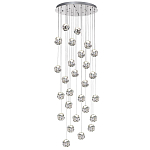 Люстра каскадня с 27-ю прозрачными шарообразными подвесами Bubbles Bocci варинант исполнения - 4 | Loft Concept в Краснодаре