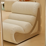 Кресло мягкое без подлкотников White Sheepskin Armchair варинант исполнения - 1 | Loft Concept в Краснодаре