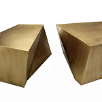 Комплект из 2-х дизайнерский журнальных столов геометрической формы Ribefyk варинант исполнения - 1 | Loft Concept в Краснодаре