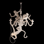 Люстра с тремя фигурами обезьян с лампочками в руках белого цвета Hanging Monkey варинант исполнения - 2 | Loft Concept в Краснодаре