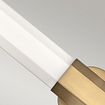 Бра для ванных комнат горизонтальное с длинным белым матовым плафоном в форме шестиугольника на круглом основании Hinkley варинант исполнения - 10 | Loft Concept в Краснодаре