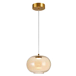 Подвесной светильник с янтарным рифленым стеклянным плафоном Ferm Living варинант исполнения - 1 | Loft Concept в Краснодаре