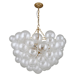 Люстра подвесная с рифлёными стеклянными шарами в форме воздушного облака Berries Chandelier варинант исполнения - 1 | Loft Concept в Краснодаре