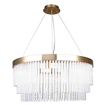 Люстра подвесная со стеклянными подвесками в виде перекрученных трубочек Nembus варинант исполнения - 1 | Loft Concept в Краснодаре