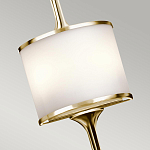 Бра вертикальное с белым полукруглым плафоном и длинным стержнем L Kichler варинант исполнения - 8 | Loft Concept в Краснодаре