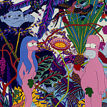 Мебельная ткань Велюр Simpsons in Paradise Т4-88 варинант исполнения - 4 | Loft Concept в Краснодаре