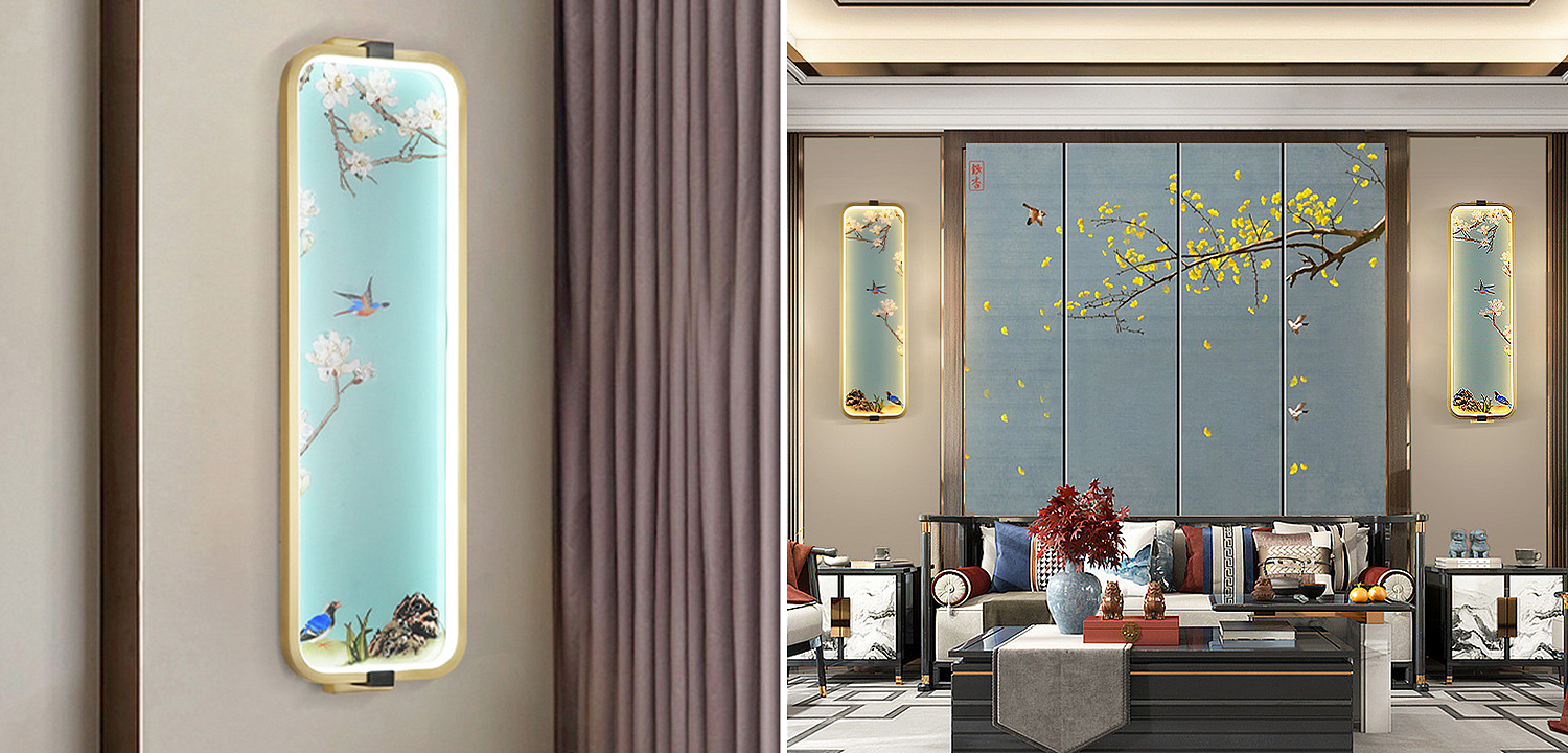 Бра Birds Oriental Scenes Wall Lamp Бра Birds Oriental Scenes Wall Lamp - Loft-Concept в Краснодаре