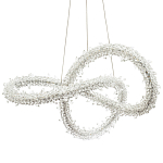 Фигурная люстра с хрустальным декором Gilbertine Crystal Curly Ring Chandelier варинант исполнения - 1 | Loft Concept в Краснодаре