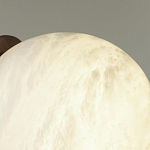 Настенно-потолочный светильник с плафоном в форме шара из алебастра Cryptocrystalline Stone варинант исполнения - 6 | Loft Concept в Краснодаре