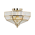 Потолочный светильник шестигранной формы с прозрачными стеклянным плафоном Elstead Lighting варинант исполнения - 9 | Loft Concept в Краснодаре