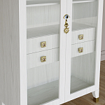 Дизайнерский шкаф витрина Elsa Dreams White с 4-мя ящиками варинант исполнения - 4 | Loft Concept в Краснодаре