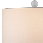 Настольная лампа белая с тканевым абажуром в форме цилиндра Morphing варинант исполнения - 2 | Loft Concept в Краснодаре