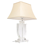 Настольная лампа хрустальная с бежевым абажуром Perfect варинант исполнения - 2 | Loft Concept в Краснодаре