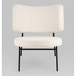 Мини-кресло District Lounge букле белый варинант исполнения - 4 | Loft Concept в Краснодаре