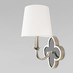 Бра с белым текстильным абажуром и фигурным основанием с зеркальной вставкой Vitorino варинант исполнения - 20 | Loft Concept в Краснодаре