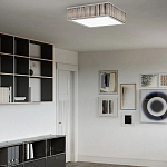 Потолочный светильник квадратный с гофрированным абажуром цвета графит Millennium варинант исполнения - 3 | Loft Concept в Краснодаре