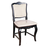 Стул из массива березы с мягким сиденьем без подлокотников в стиле прованс Vintage варинант исполнения - 1 | Loft Concept в Краснодаре