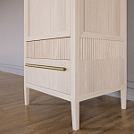 Узкий Шкаф Primo с 2 выдвижными ящиками Светлый дуб варинант исполнения - 4 | Loft Concept в Краснодаре