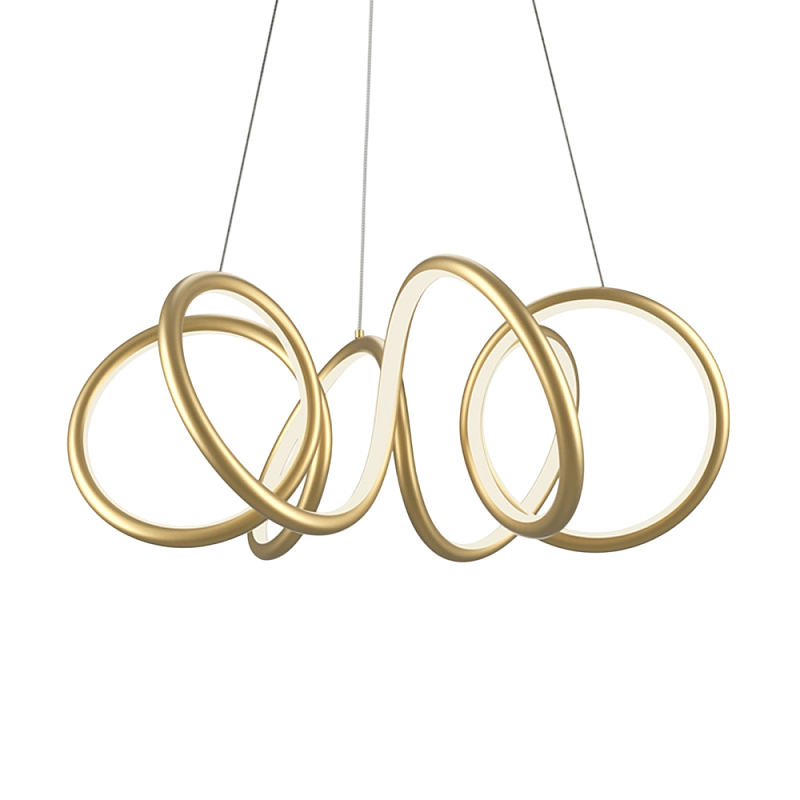 Люстра подвесная Curve 3000-4000К Черный Латунь в Краснодаре | Loft Concept 