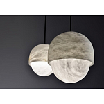 Подвесной светильник светодиодный с плафоном сферической формы Stone Helios варинант исполнения - 3 | Loft Concept в Краснодаре