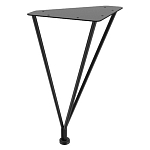 Стол журнальный c коричневой круглой столешницей на четырех металлических ножках Charm Coffee Table варинант исполнения - 3 | Loft Concept в Краснодаре