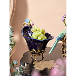 Чаша темно-синего цвета из фарфора с разноцветной птичкой Eden Garden porcelain and bronze варинант исполнения - 14 | Loft Concept в Краснодаре