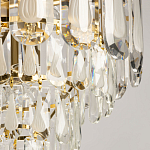 Люстра многоярусная с овальными прозрачными подвесками 36 см Harmonica варинант исполнения - 4 | Loft Concept в Краснодаре