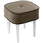 Квадратный мягкий пуф на белых ножках Winton Pouf Square варинант исполнения - 3 | Loft Concept в Краснодаре