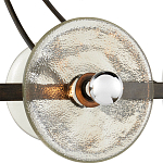 Люстра круглая с литыми стеклянными дисками Olympe Glass Chandelier варинант исполнения - 2 | Loft Concept в Краснодаре