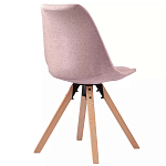 Стул мягкий с высокой спинкой на деревянных ножках Chair Dusty Pink варинант исполнения - 3 | Loft Concept в Краснодаре