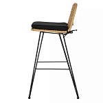 Стул барный с ротанговым плетением Half Bar Chair with Wicker без подлокотников варинант исполнения - 2 | Loft Concept в Краснодаре