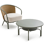 Садовое кресло с каркасом из стали Kenneth Chair варинант исполнения - 8 | Loft Concept в Краснодаре