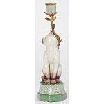 Подсвечник в виде кошки из фарфора с бронзовыми элементами Paradise Cat варинант исполнения - 3 | Loft Concept в Краснодаре