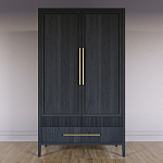 Шкаф платяной Primo с выдвижными ящиками шпон Светлый дуб варинант исполнения - 2 | Loft Concept в Краснодаре