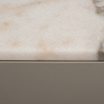Тумба под телевизор серая с мраморной столешницей Uniqueness Marble варинант исполнения - 6 | Loft Concept в Краснодаре
