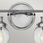 Бра для ванных комнат с прозрачным шарообразным плафоном из стекла с пузырьками на круглом основании Hinkley варинант исполнения - 17 | Loft Concept в Краснодаре