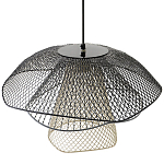 Подвесной светильник Black Grey Mesh Lampshade Hanging Lamp варинант исполнения - 4 | Loft Concept в Краснодаре
