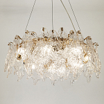 Люстра с декором из текстурированного стекла Textured Glass Chandelier 8 варинант исполнения - 3 | Loft Concept в Краснодаре