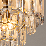 Люстра многоярусная с овальными прозрачными подвесками 36 см Harmonica варинант исполнения - 5 | Loft Concept в Краснодаре