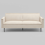 Диван современный вельветовый прямой Worcester Молочный варинант исполнения - 2 | Loft Concept в Краснодаре