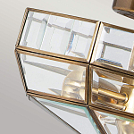 Потолочный светильник шестигранной формы с прозрачными стеклянным плафоном Elstead Lighting варинант исполнения - 4 | Loft Concept в Краснодаре