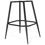 Барный стул со спинкой и подлокотниками на 4-х металлических ножках Douglas Rhombus Синий Велюр варинант исполнения - 5 | Loft Concept в Краснодаре