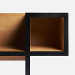 Дизайнерская скамейка  Canton  Beech and Black Bench варинант исполнения - 10 | Loft Concept в Краснодаре