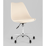 Офисный стул на металлическом основании EGGERY Beige пластик варинант исполнения - 1 | Loft Concept в Краснодаре