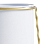 Кашпо из металла и латуни Elegance Elevated Planters белое варинант исполнения - 3 | Loft Concept в Краснодаре